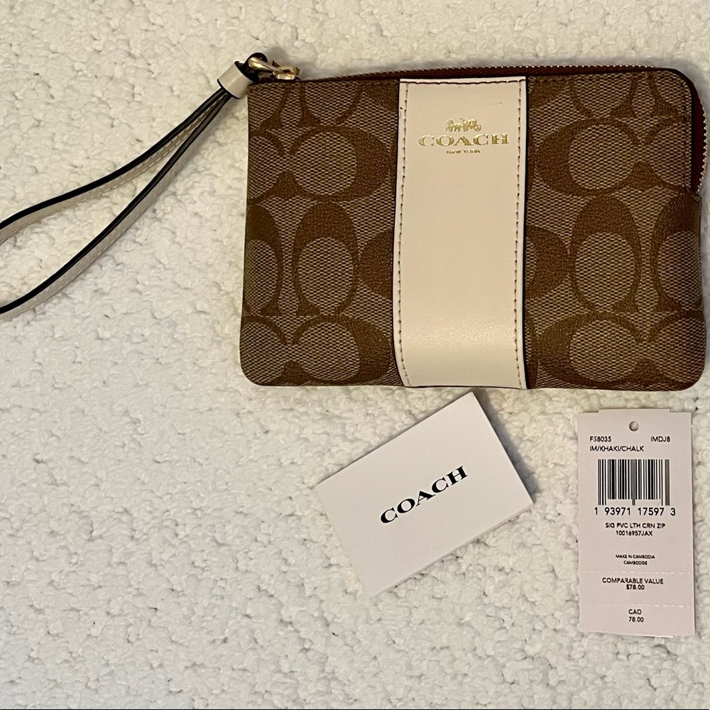Coach Strap Wristlet Wallet